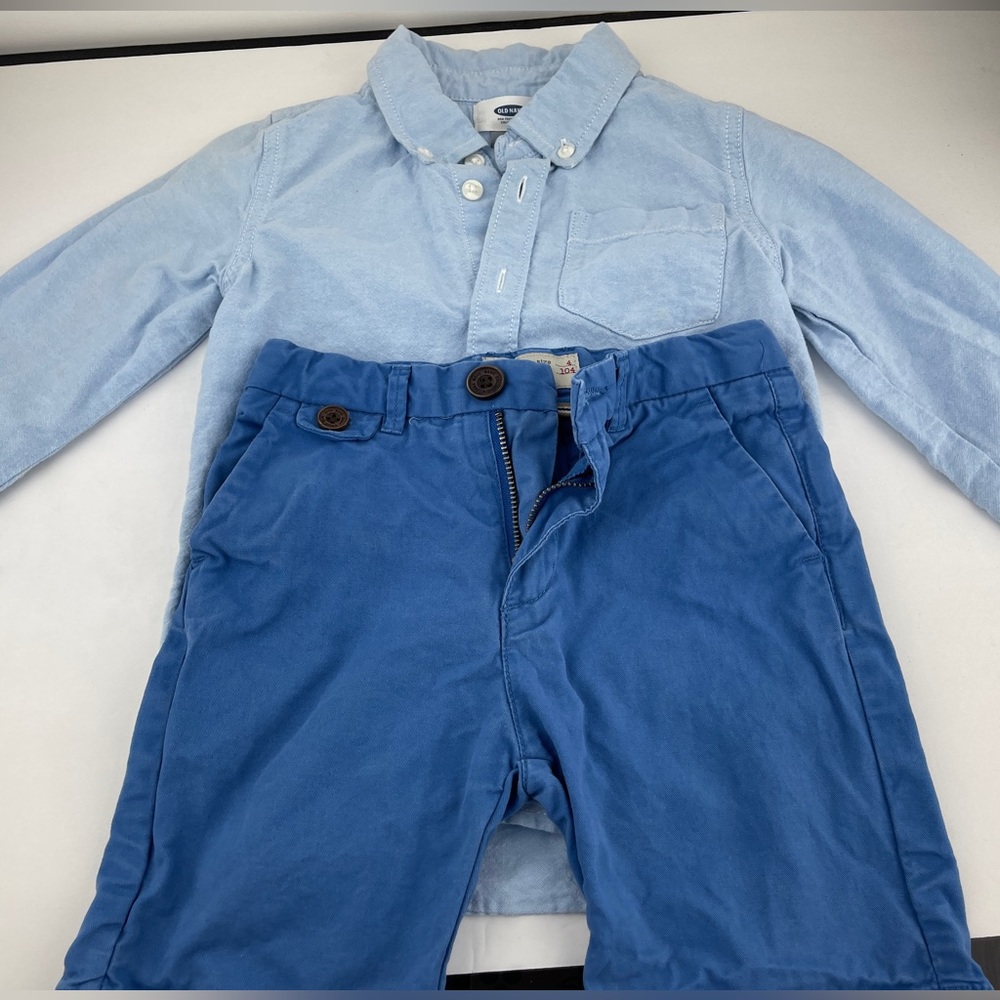 ZARA BOYS collection short pant size 4&OLD NAVY long sleeve shirt size 4T Set